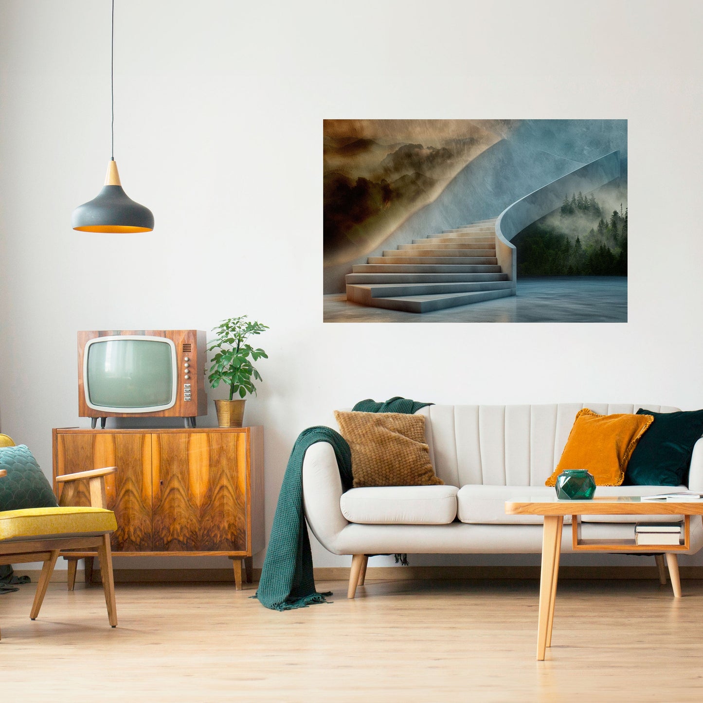 PASSI VERSO LA SERENITÀ Poster orizzontale staccabile e attaccabile