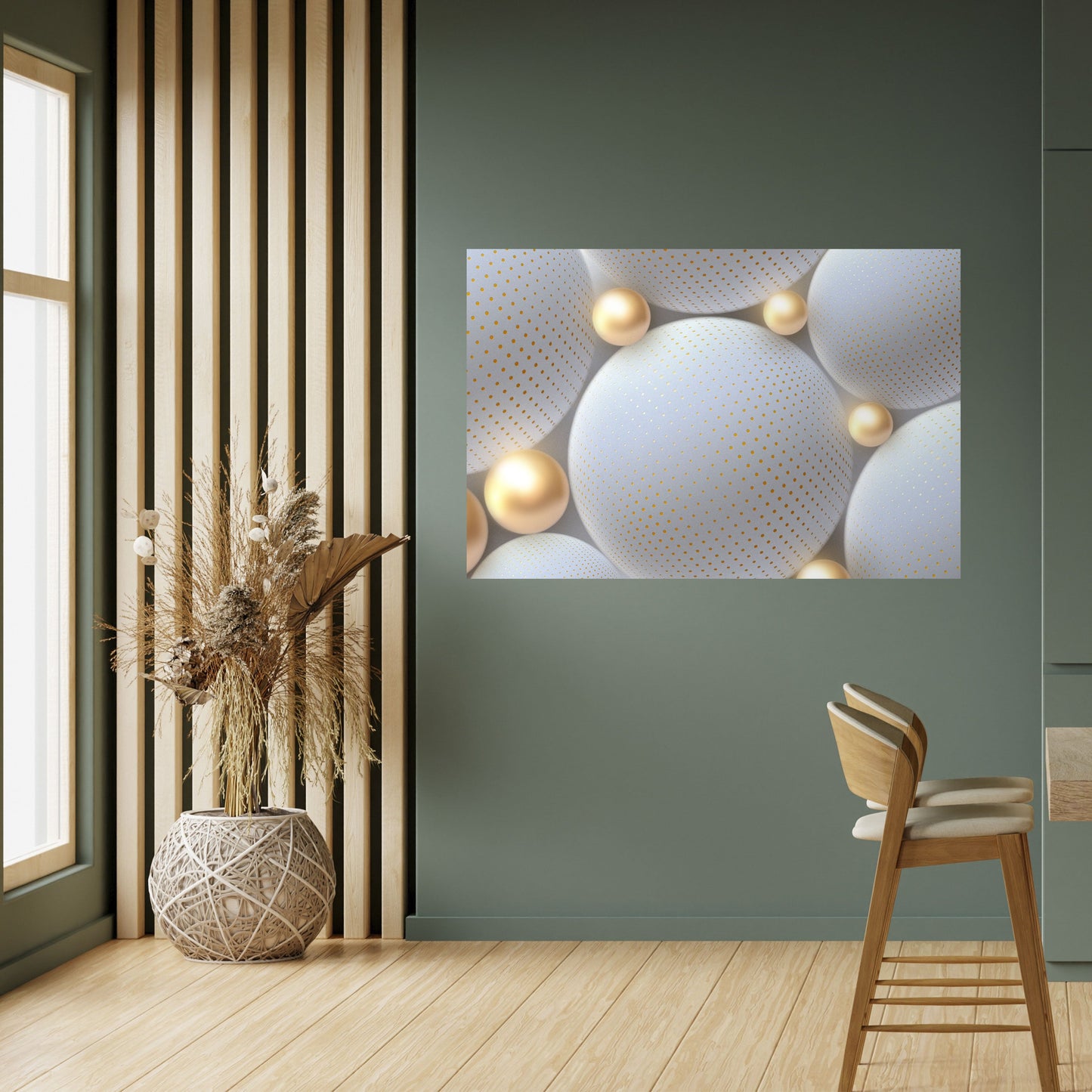 Poster orizzontale staccabile e attaccabile ARMONIA SFERICA LUMINOSA