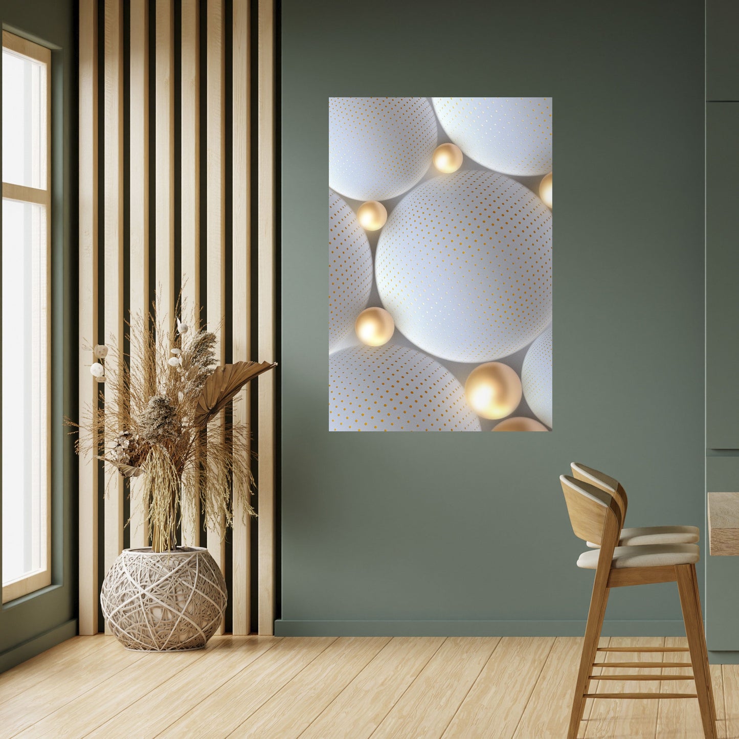 Poster verticale staccabile e attaccabile ARMONIA SFERICA LUMINOSA