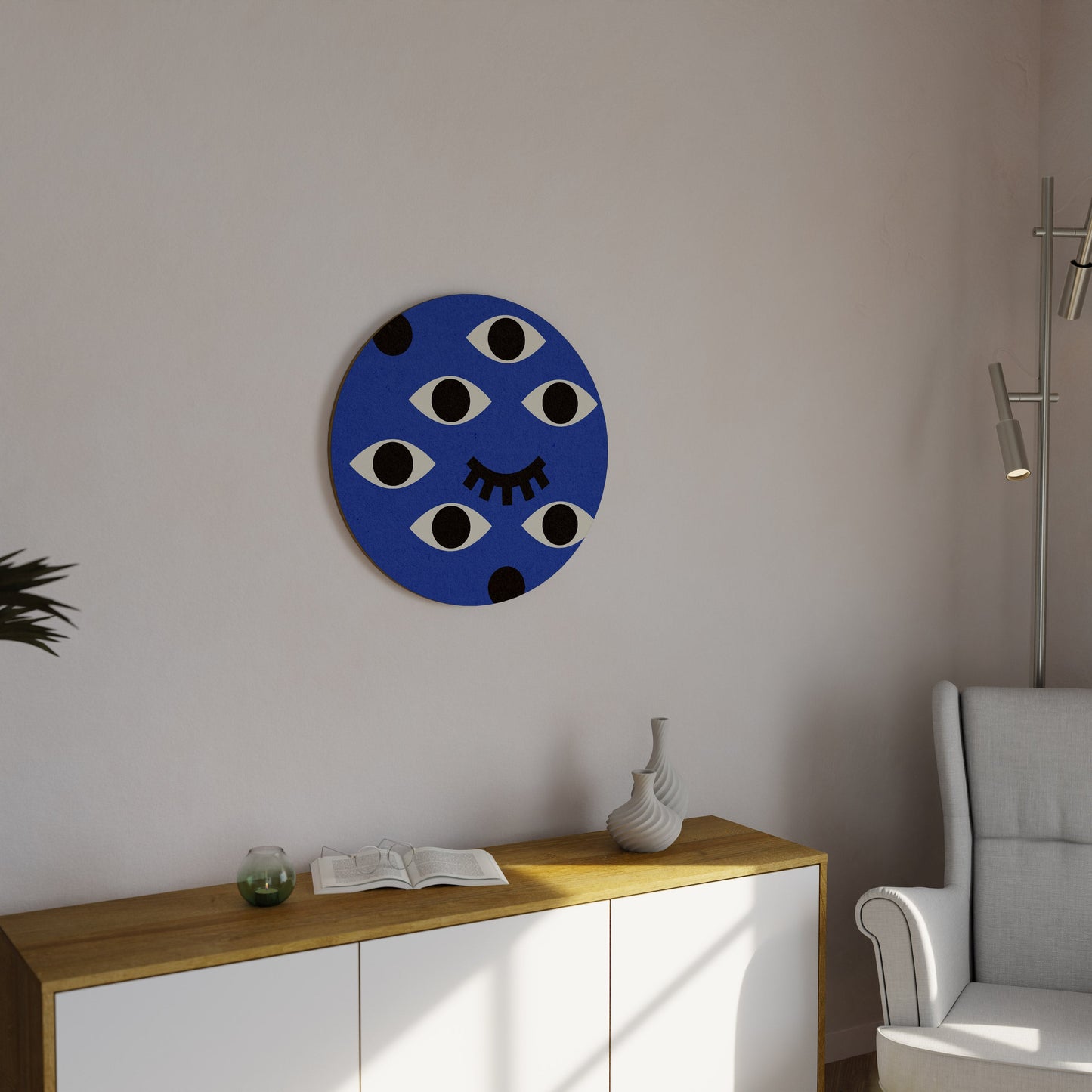 UNDER CONTROL Round Wall Art