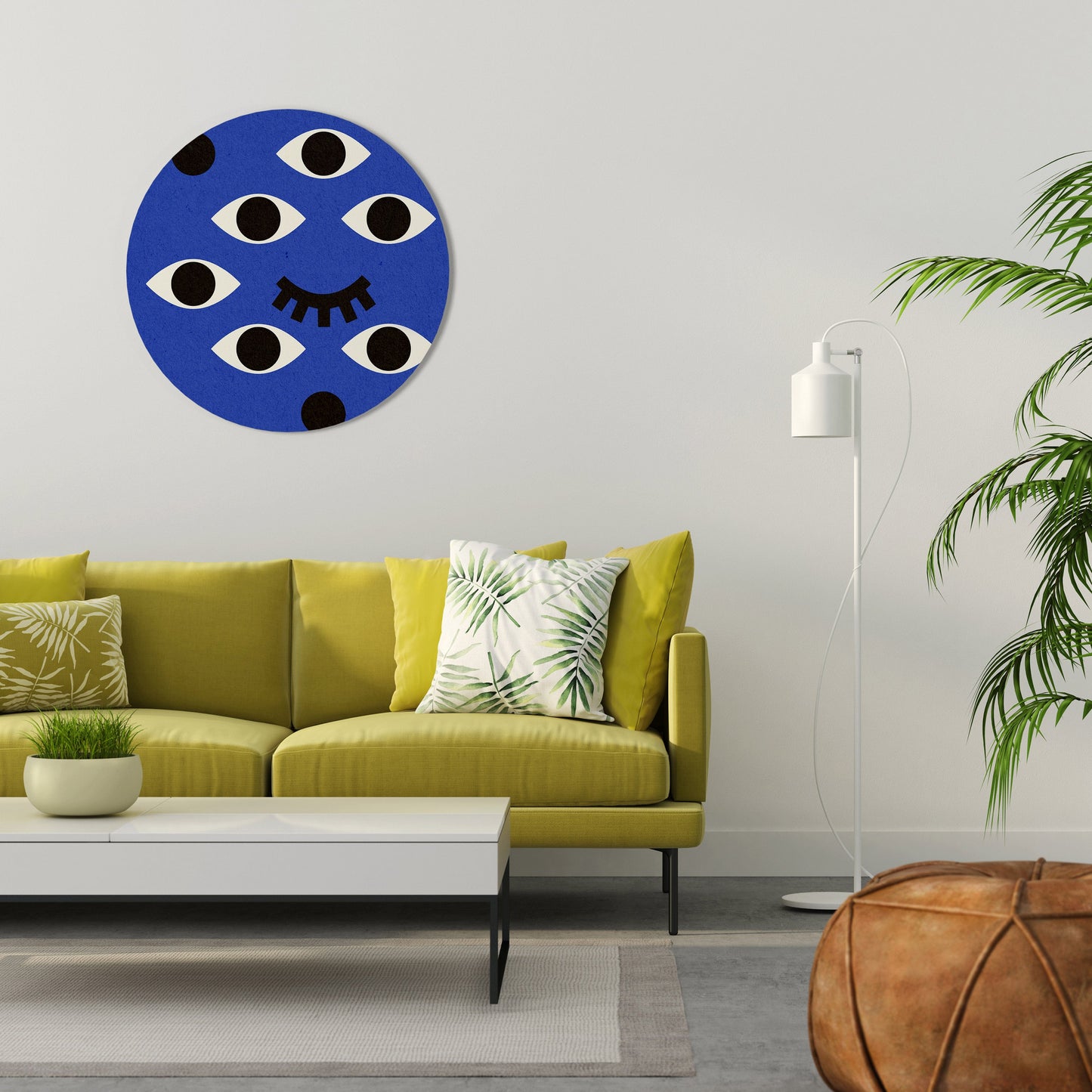UNDER CONTROL Round Wall Art