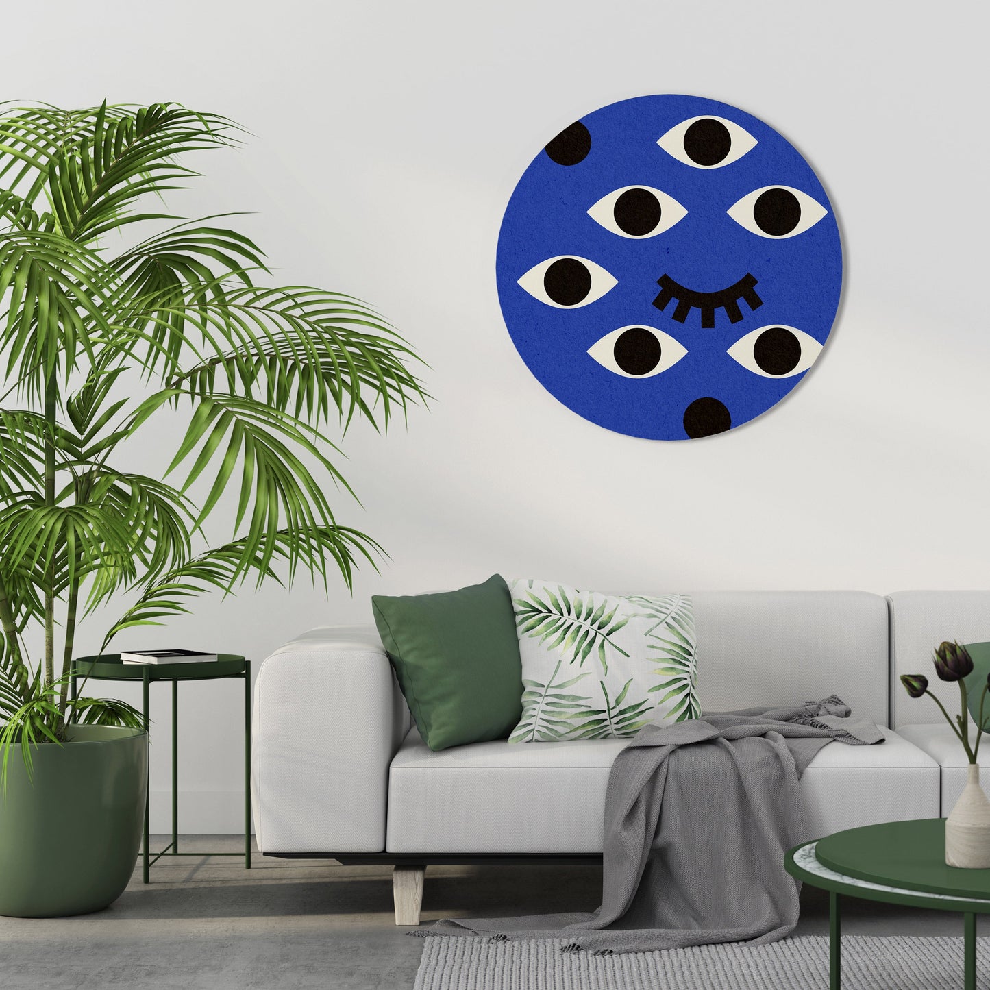 UNDER CONTROL Round Wall Art