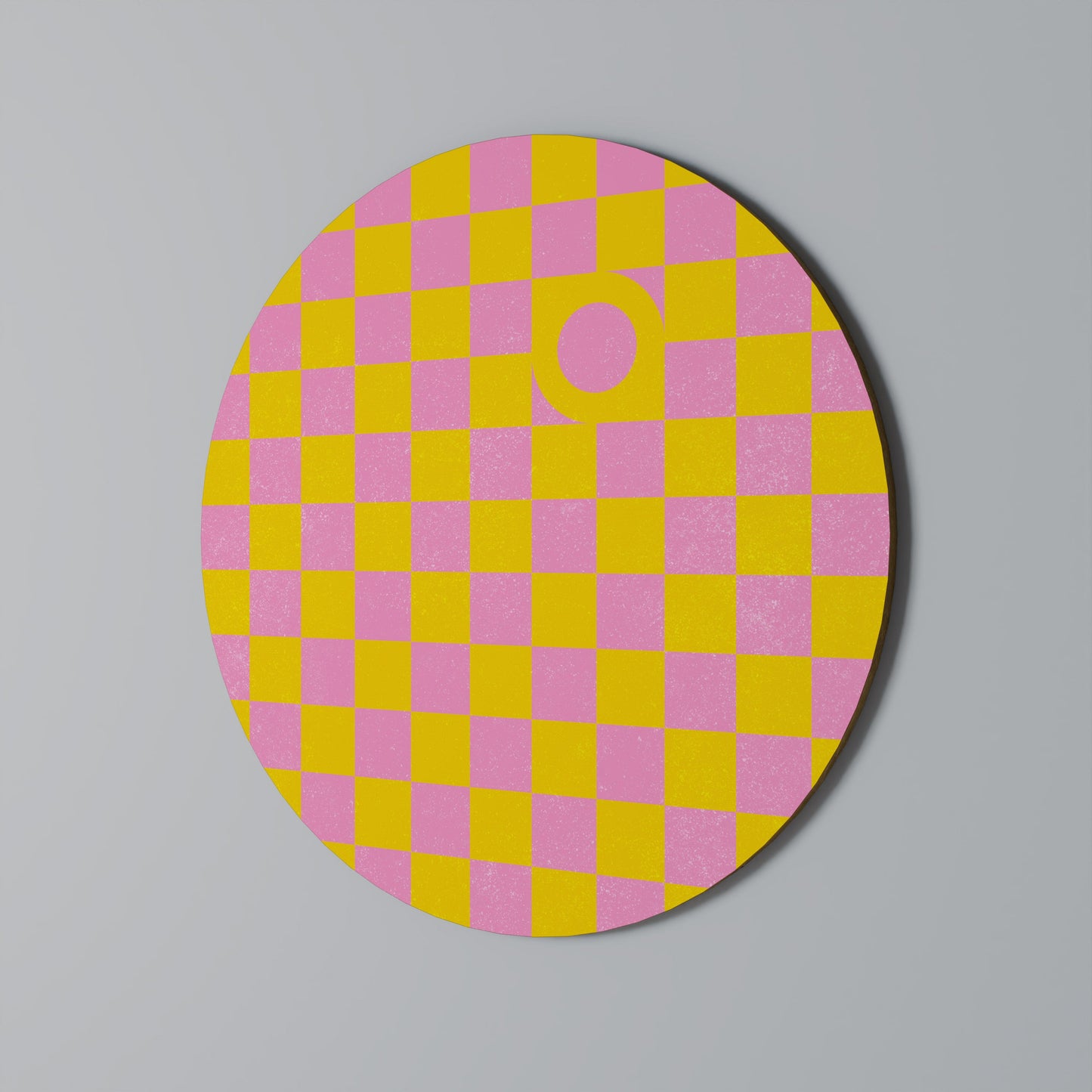 OPTIMISTIC WORLD Round Wall Art