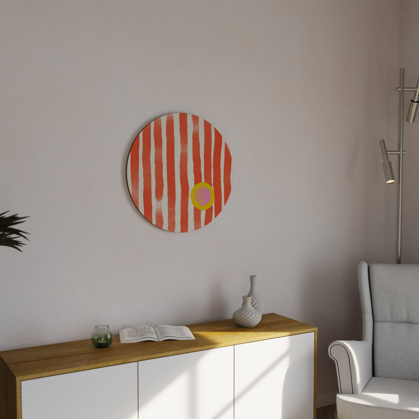 JOYFUL VIBES Round Wall Art