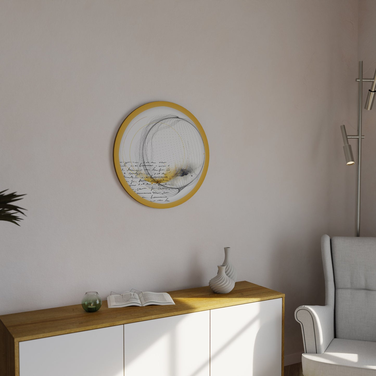 VORTEX OF CREATIVITY Round Wall Art