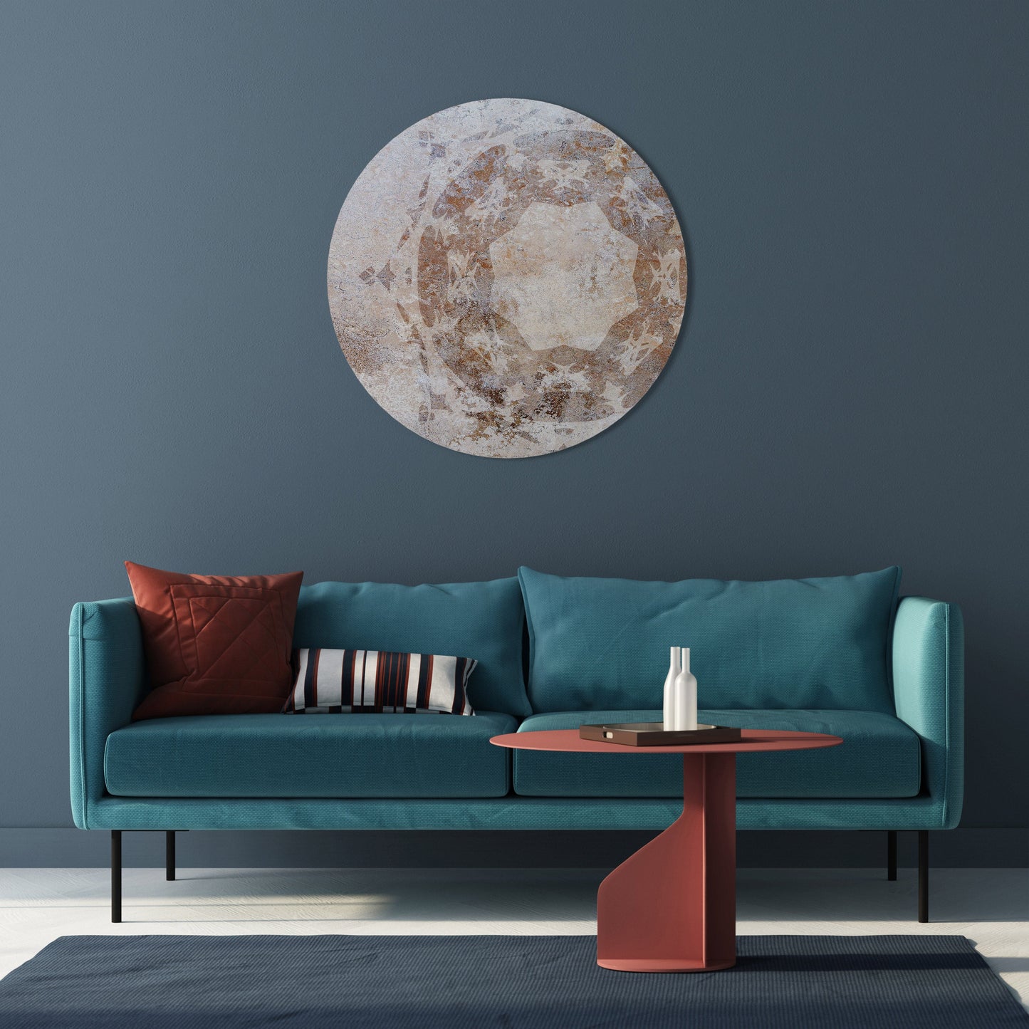 EARTHY ELEGANCE Round Wall Art