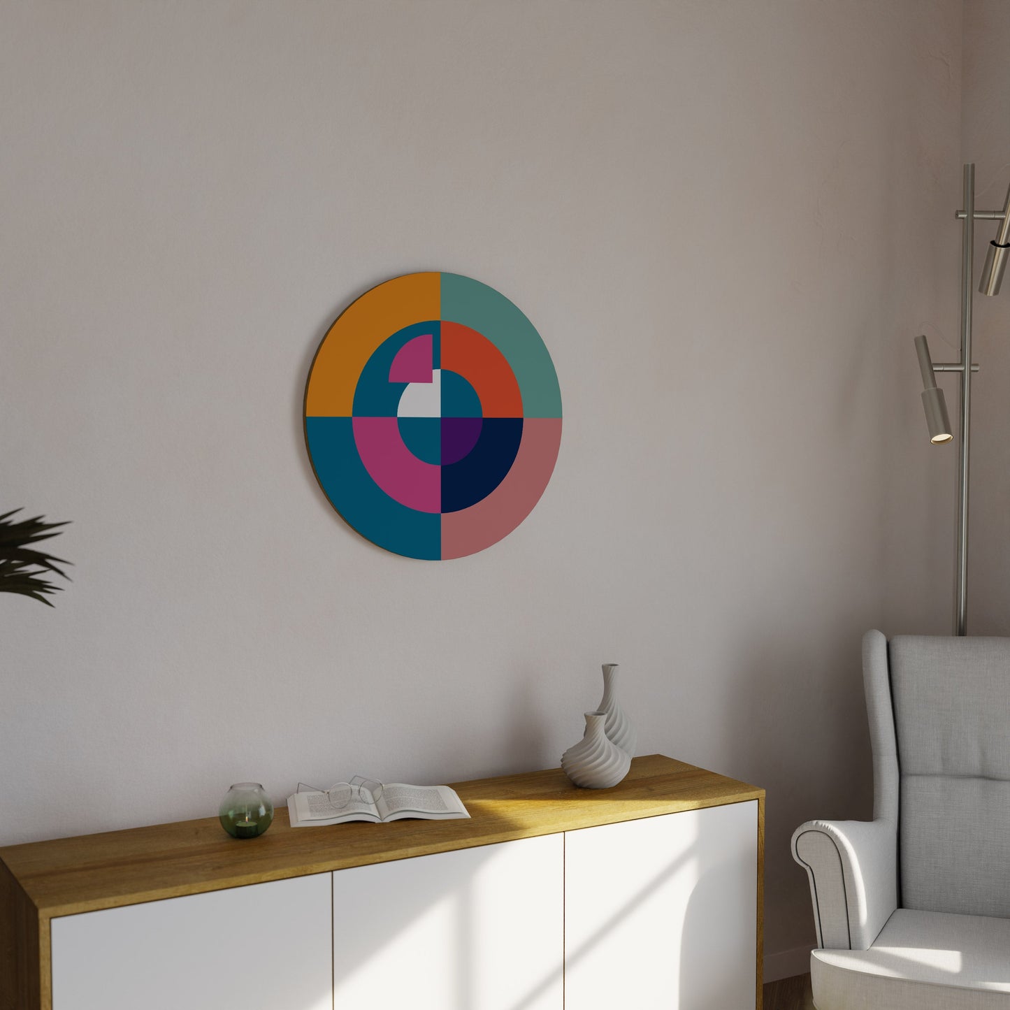 CREATING TOGETHER Round Wall Art
