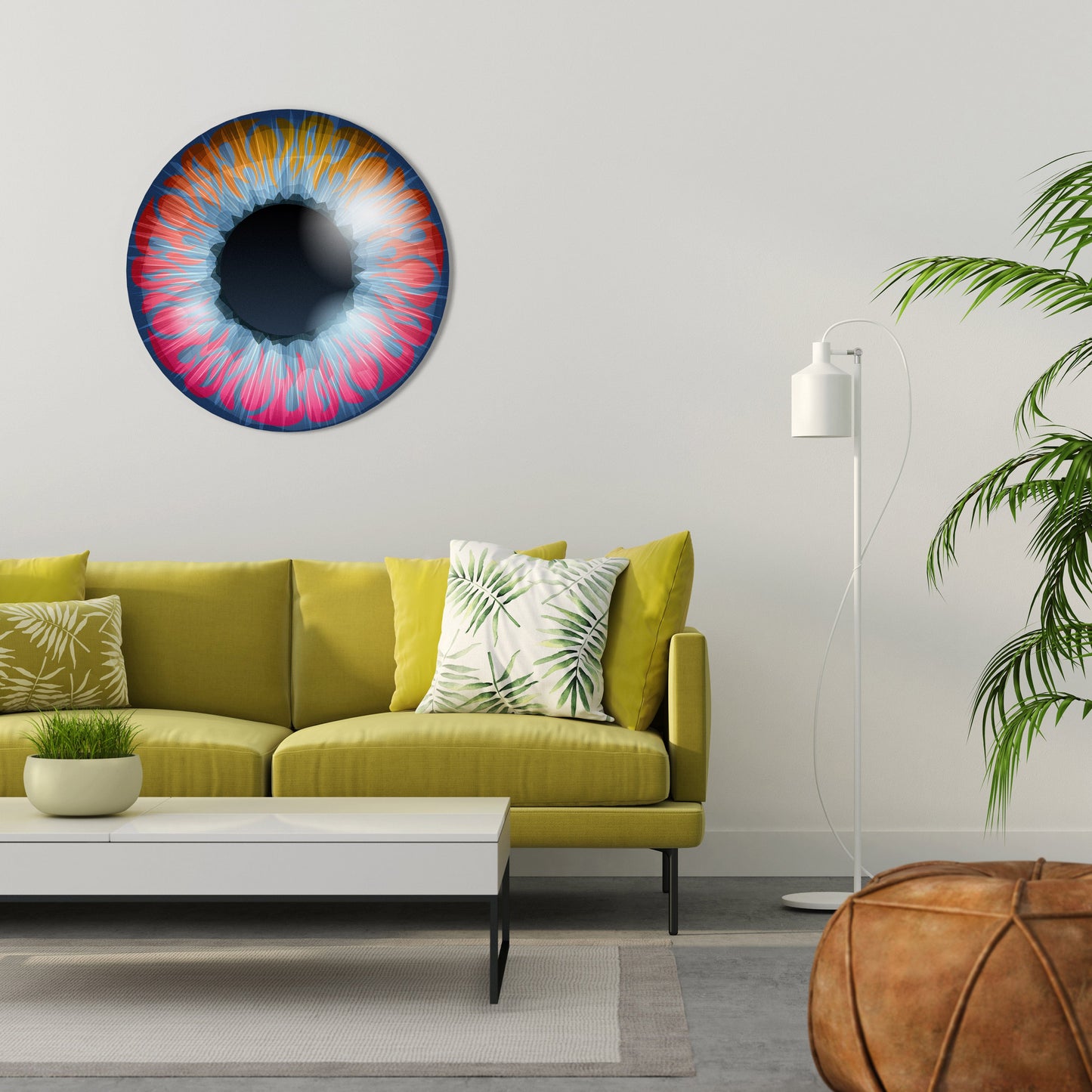 FANTASY EYE Round Wall Art
