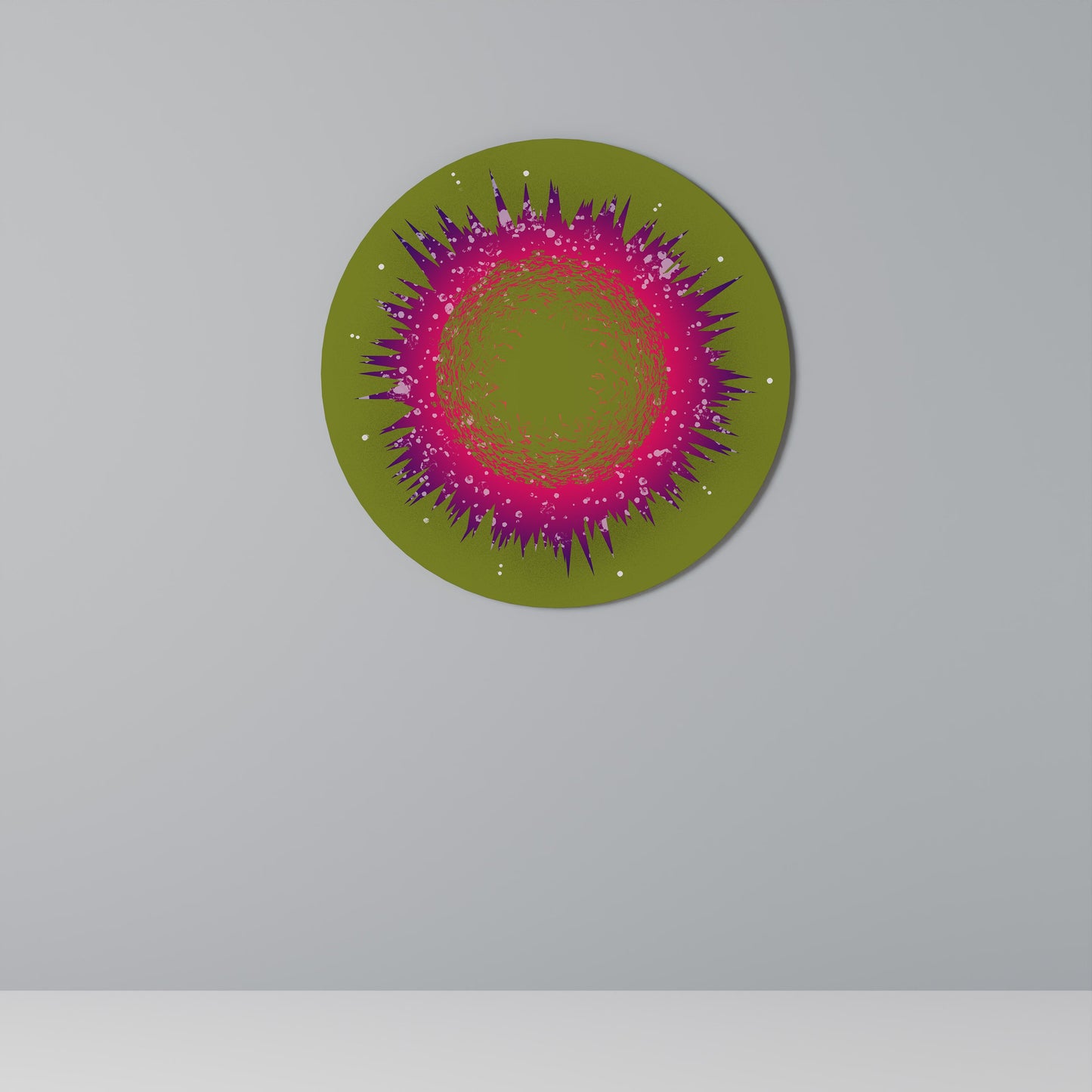 EXPLOSION ESSENCE Round Wall Art