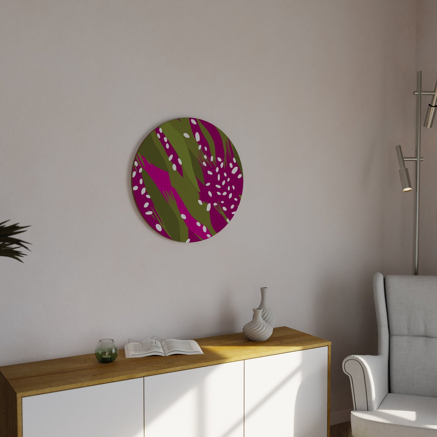 ENCHANTED TIGER Round Wall Art