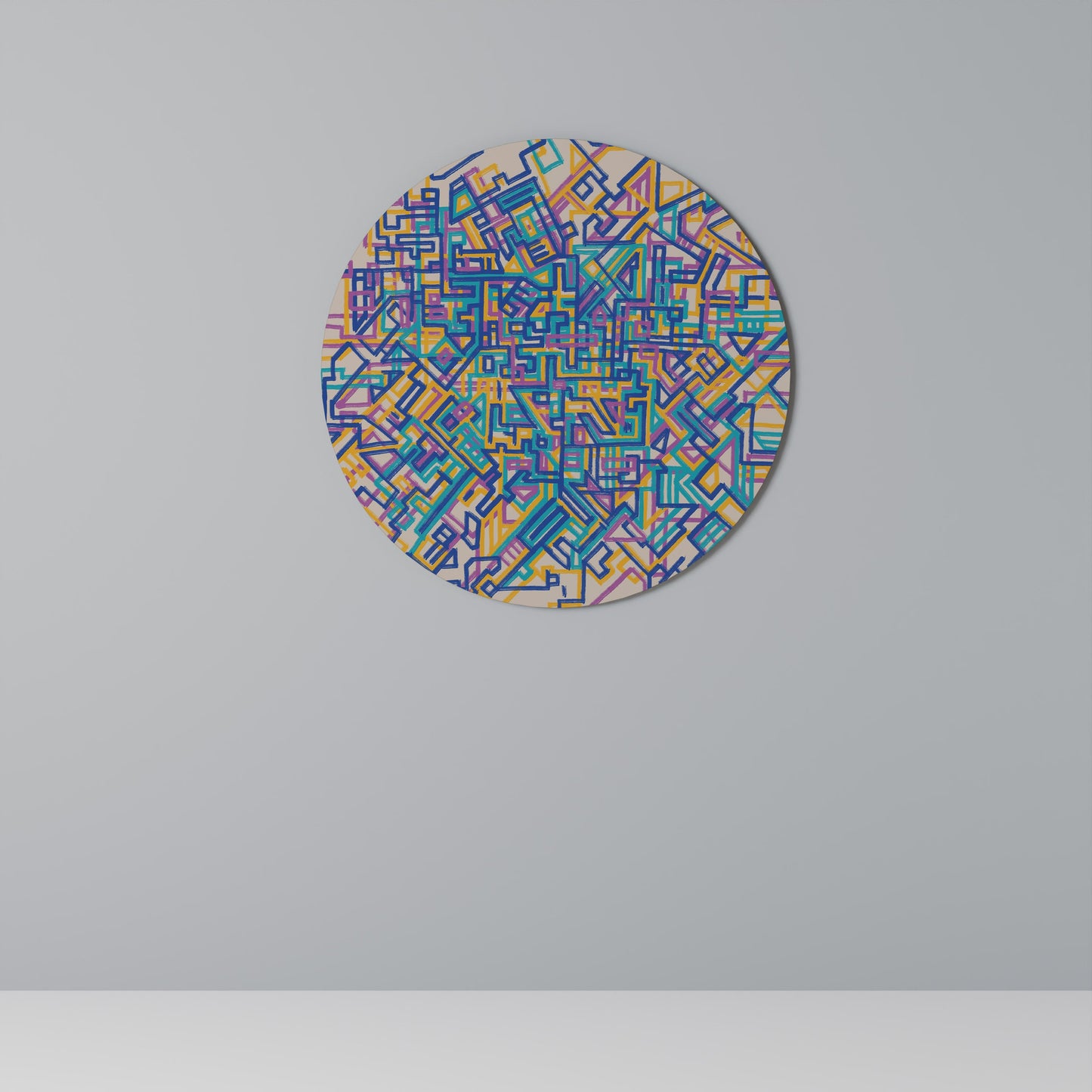 MEMORIES MAP Round Wall Art