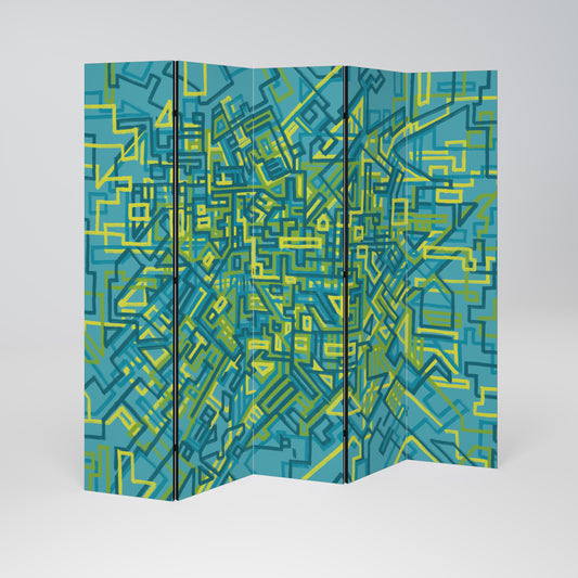 NOSTALGIC MEMORIES Divisorio decorativo per ambienti a 5 pannelli