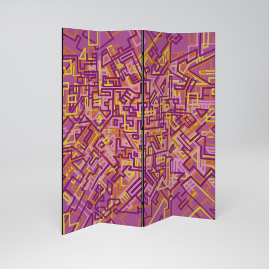 LOVELY MEMORIES Divisorio decorativo per ambienti a 4 pannelli