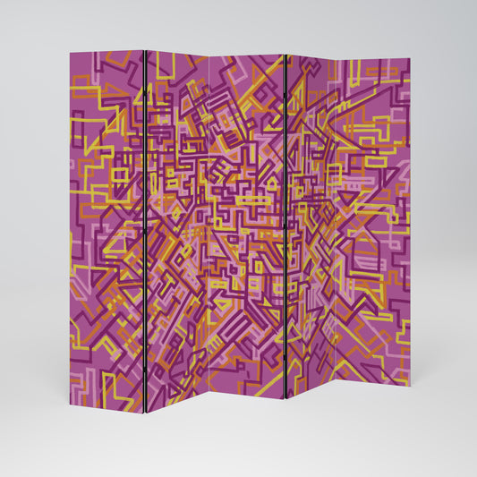 LOVELY MEMORIES Divisorio decorativo per ambienti a 5 pannelli