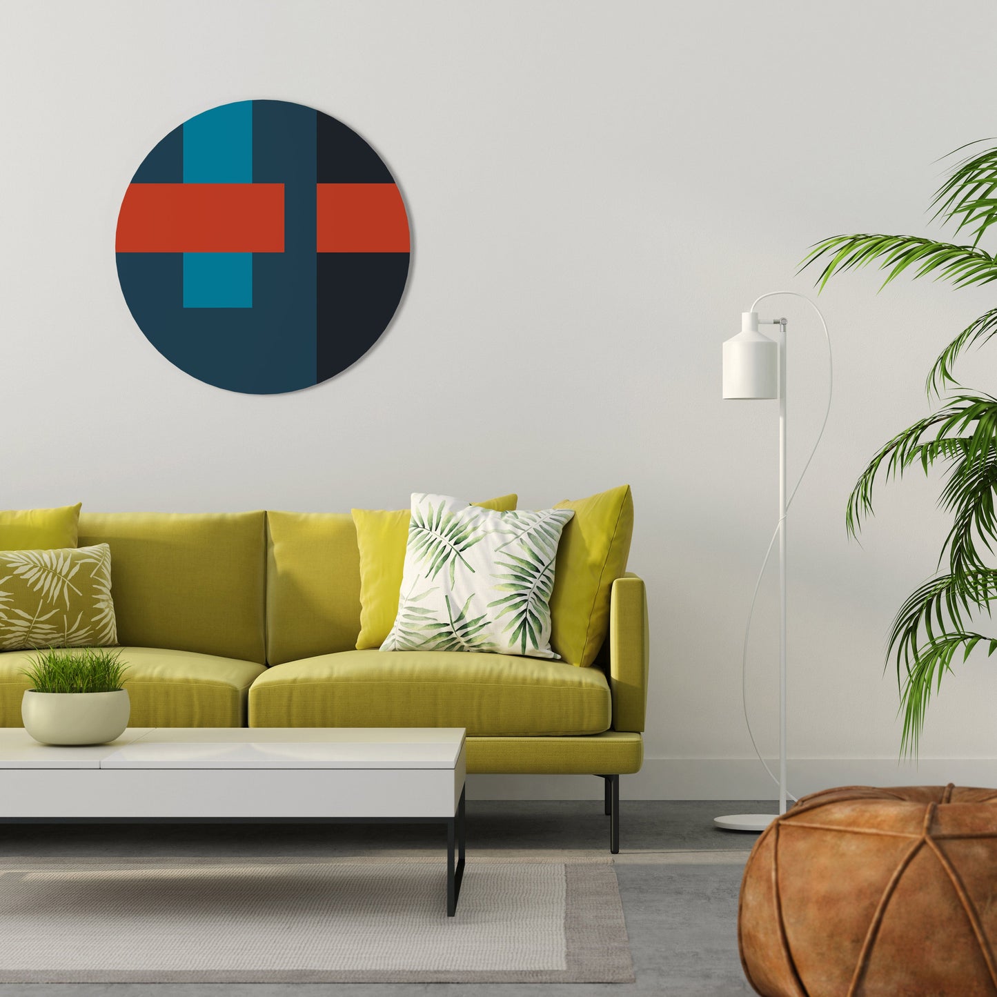 DARK MELANCHOLY Round Wall Art