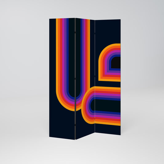 BLINDED BY THE LIGHTS Divisorio decorativo per ambienti a 3 pannelli