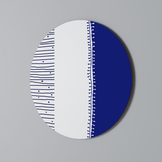 BLUE HARMONY DESIGN Round Wall Art