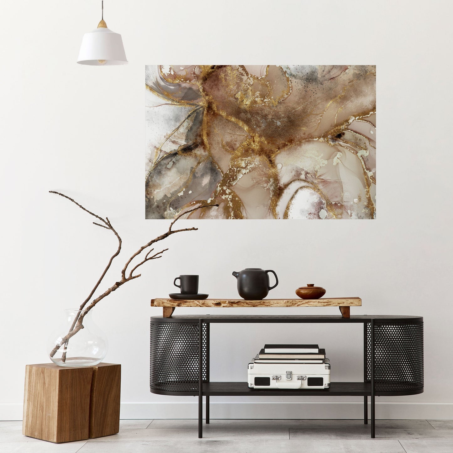 Poster orizzontale staccabile e attaccabile CALMING STREAMS