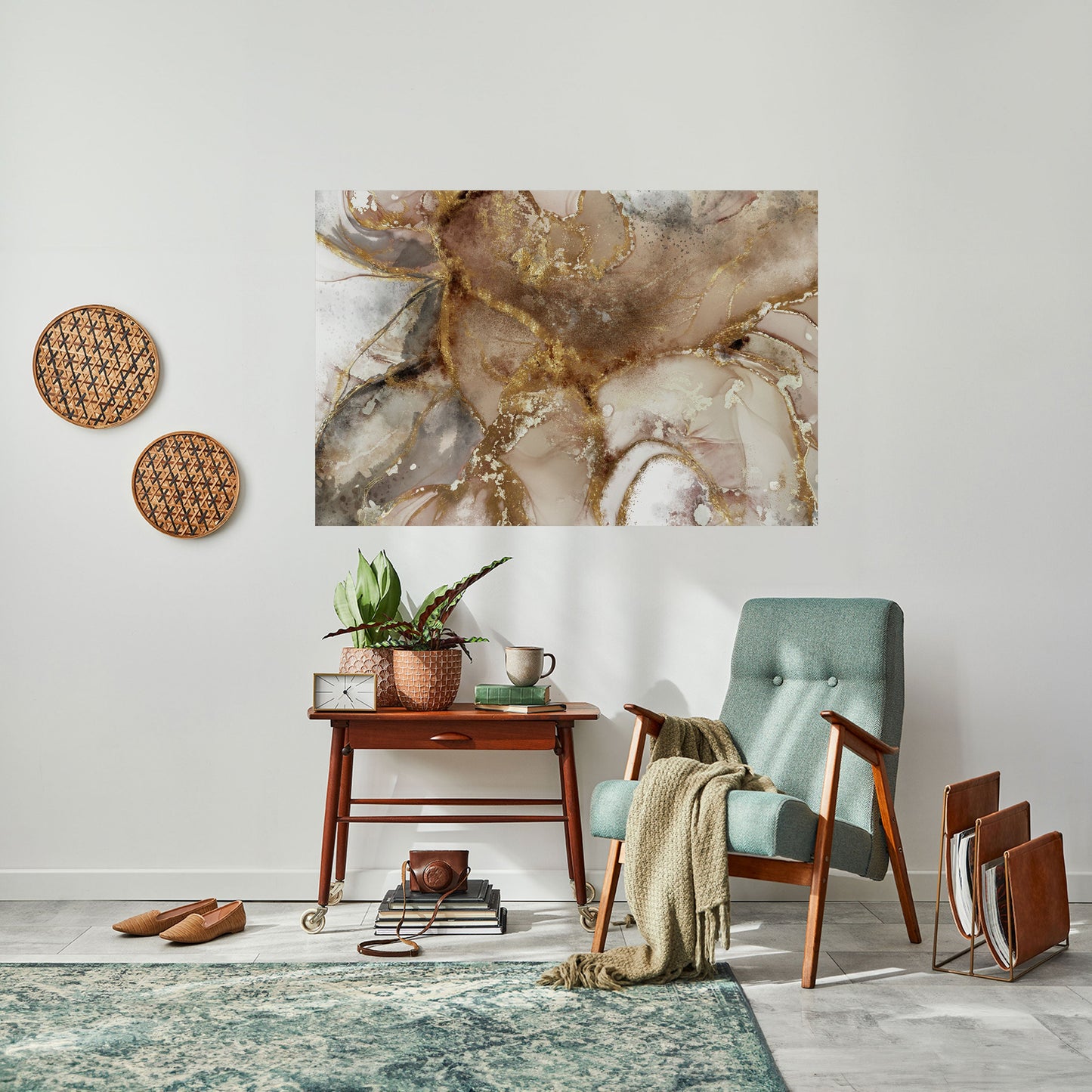 Poster orizzontale staccabile e attaccabile CALMING STREAMS