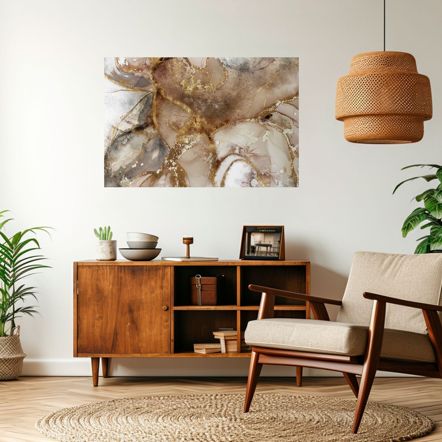 Poster orizzontale staccabile e attaccabile CALMING STREAMS