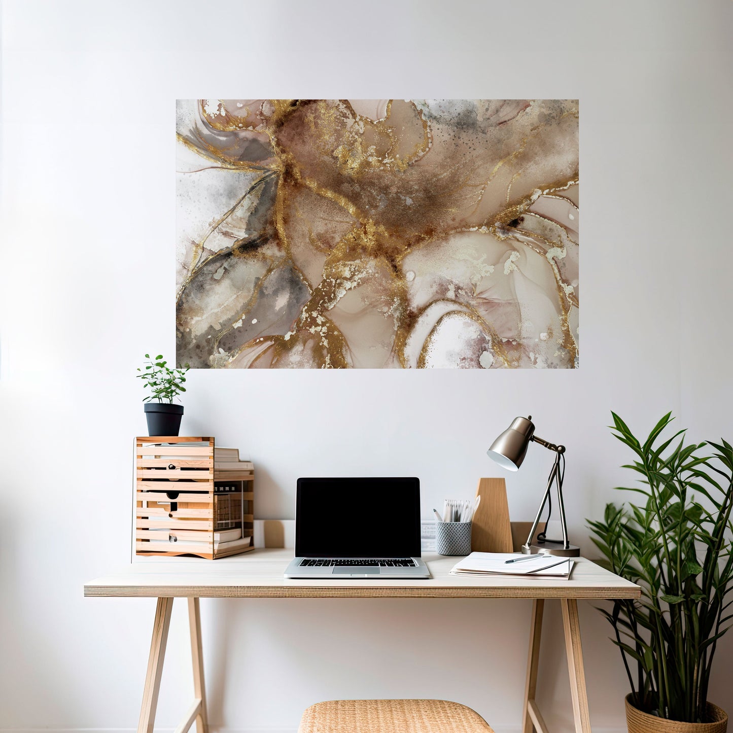 Poster orizzontale staccabile e attaccabile CALMING STREAMS
