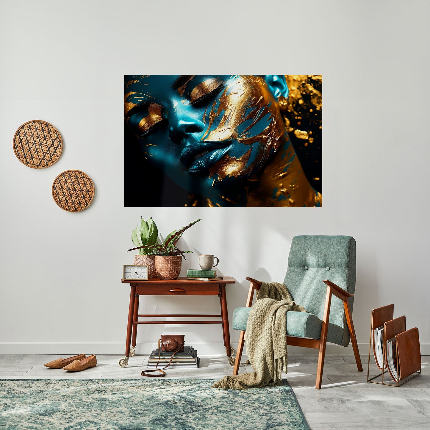 Poster orizzontale staccabile e attaccabile GOLDEN SERENITY