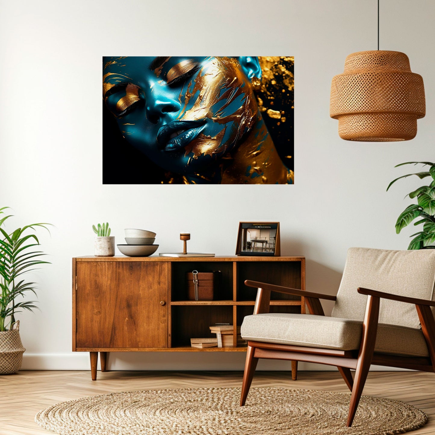Poster orizzontale staccabile e attaccabile GOLDEN SERENITY