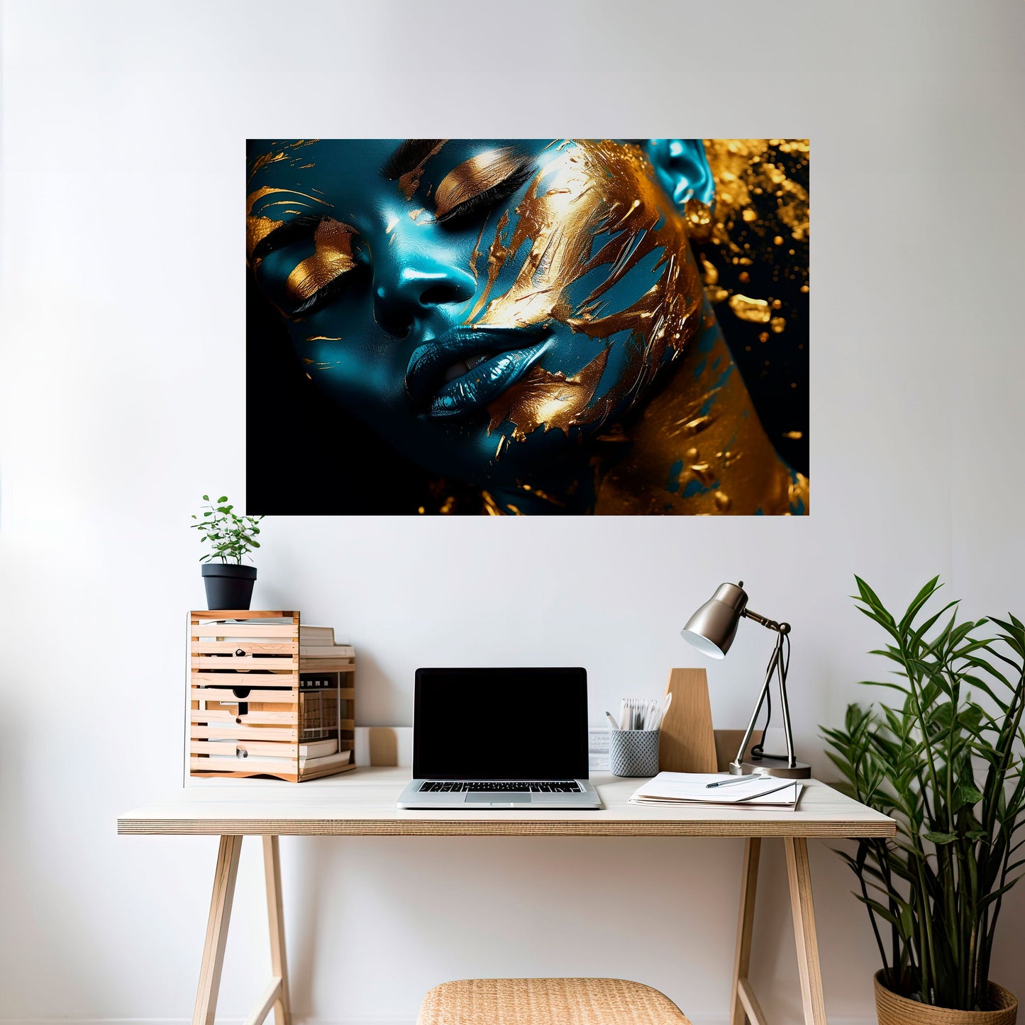 Poster orizzontale staccabile e attaccabile GOLDEN SERENITY