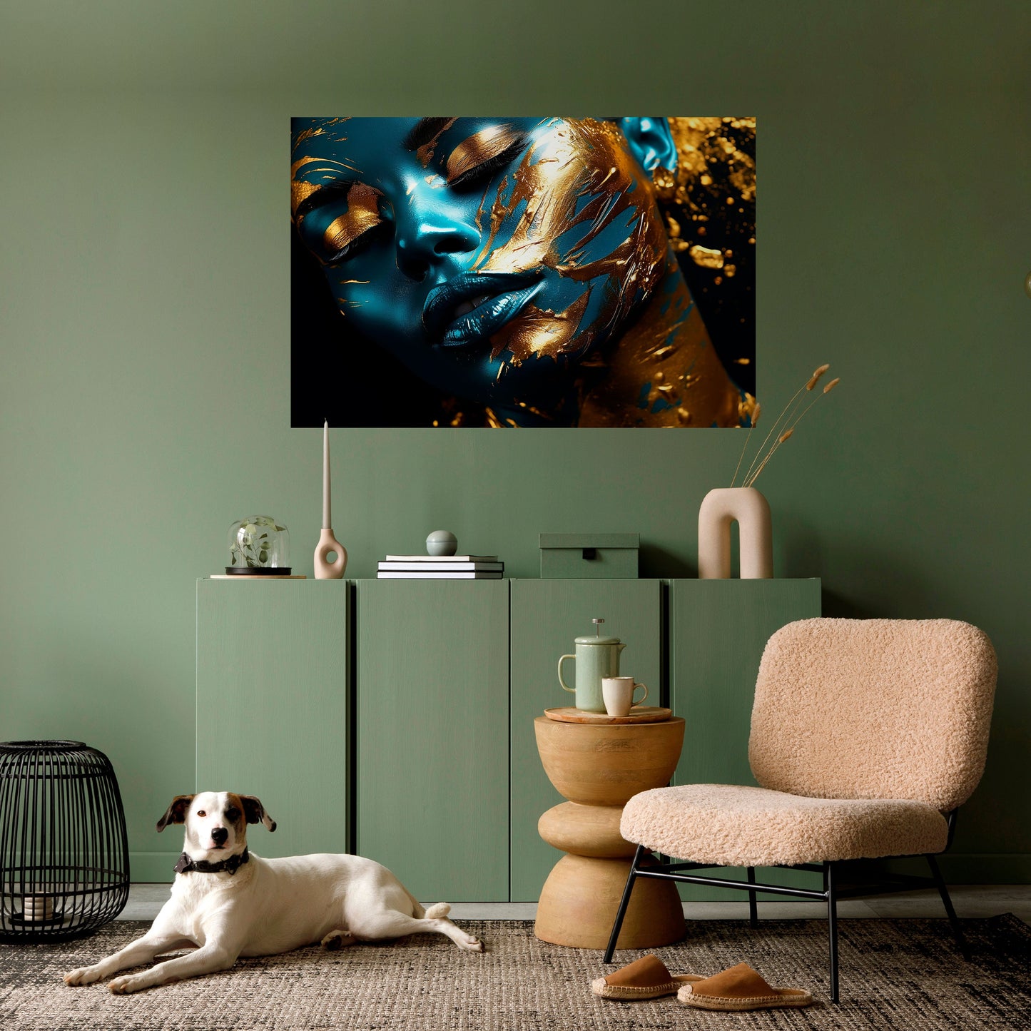 Poster orizzontale staccabile e attaccabile GOLDEN SERENITY