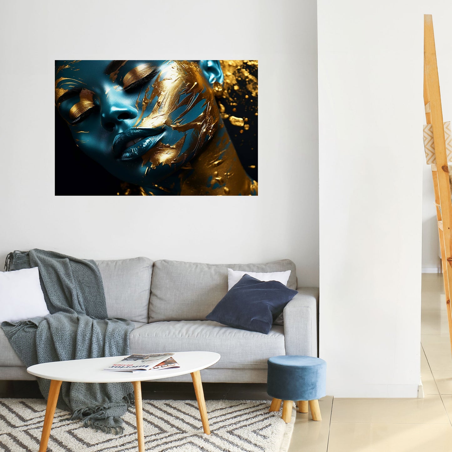 Poster orizzontale staccabile e attaccabile GOLDEN SERENITY