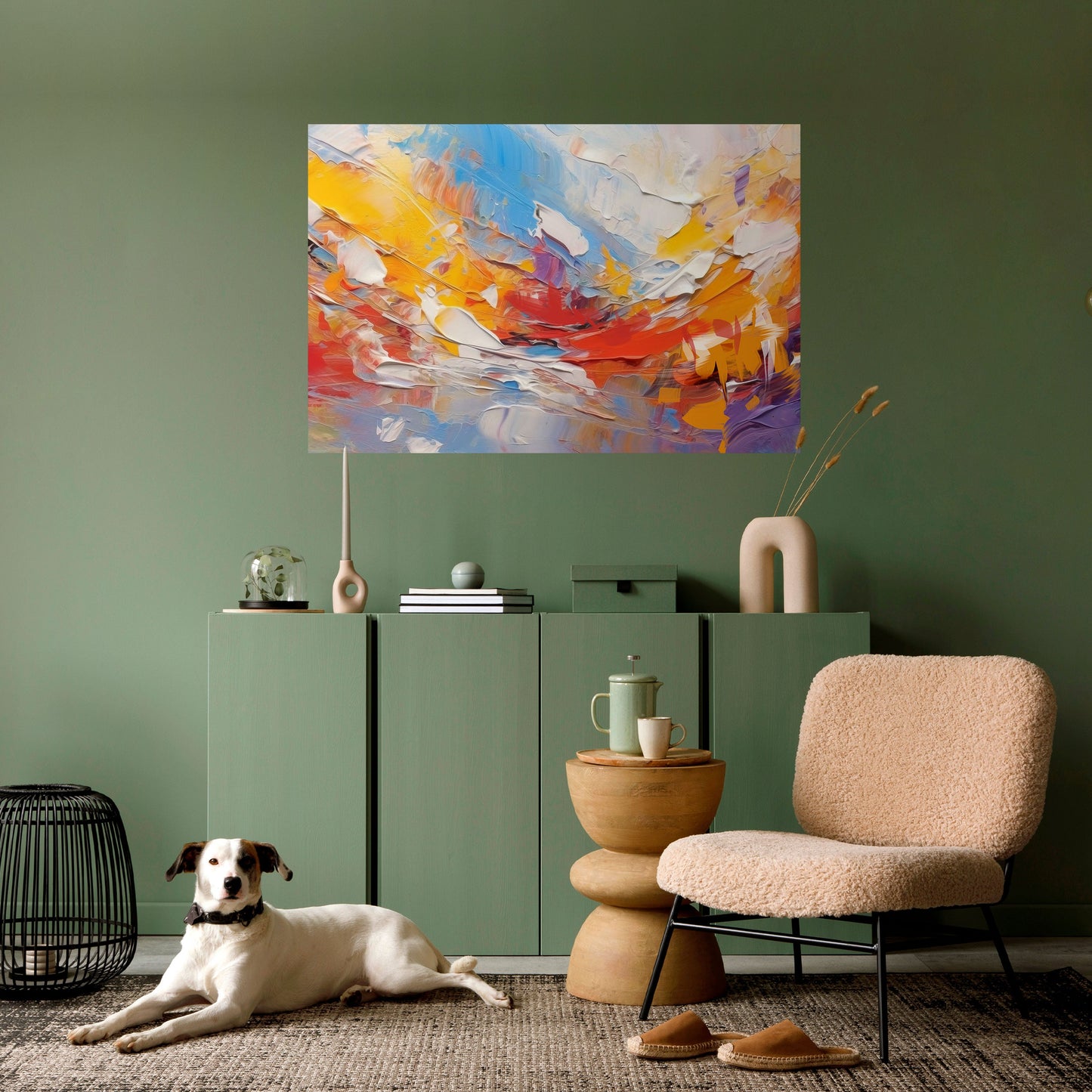 Poster orizzontale staccabile e attaccabile COLORFUL REVERIE