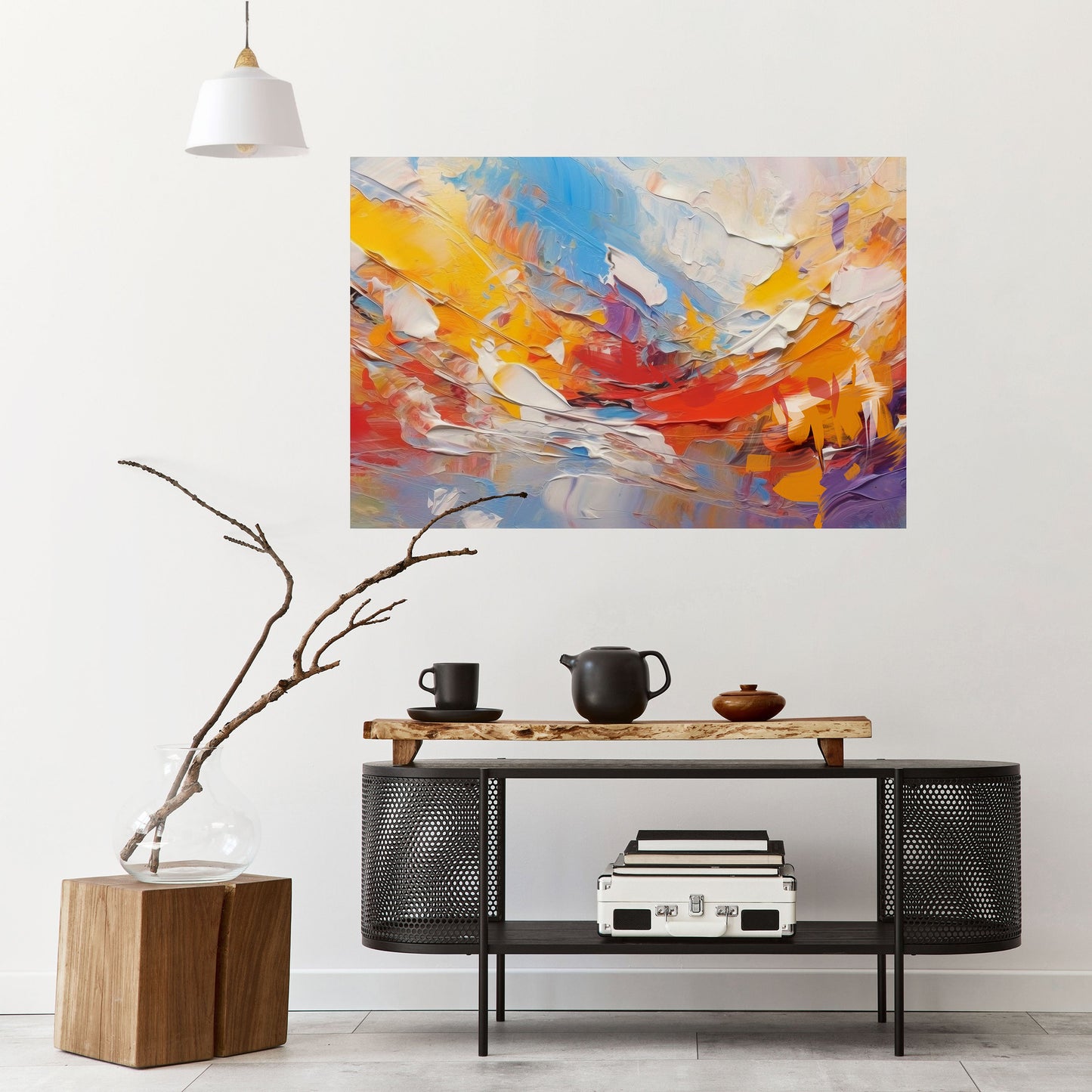 Poster orizzontale staccabile e attaccabile COLORFUL REVERIE