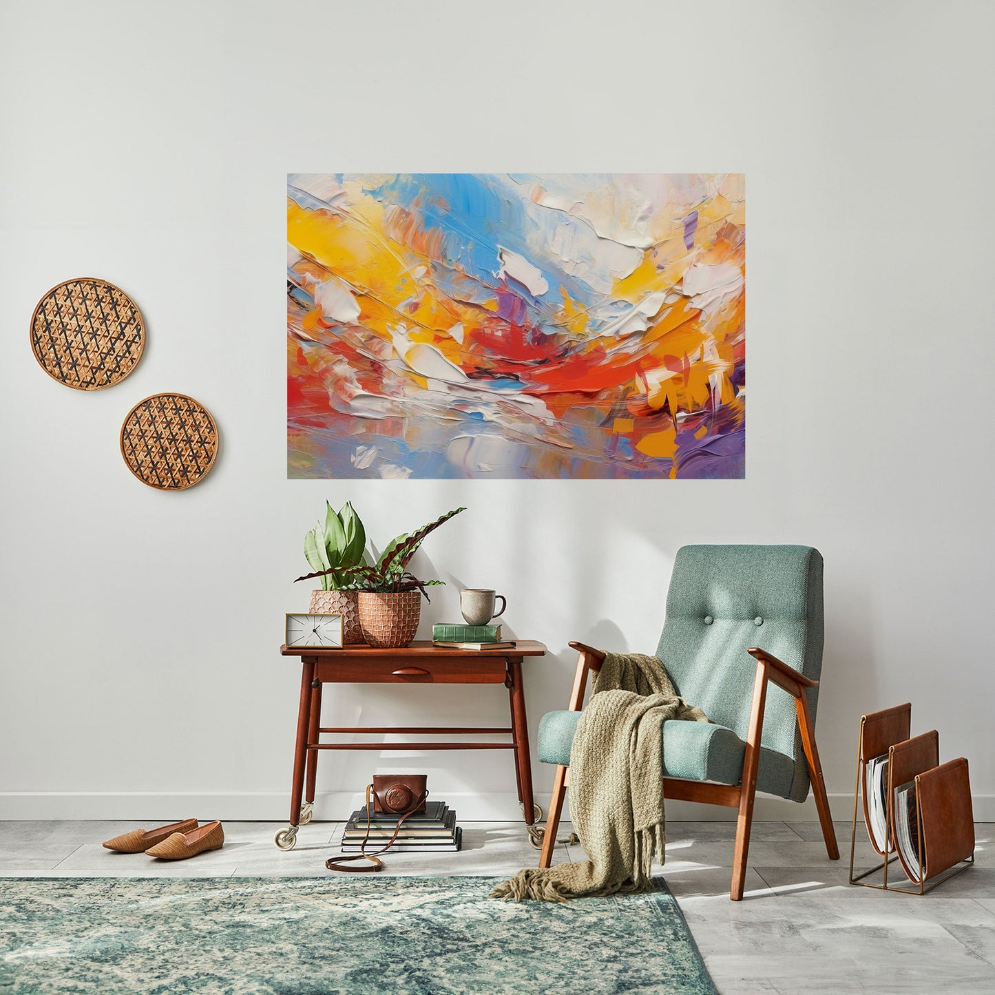 Poster orizzontale staccabile e attaccabile COLORFUL REVERIE