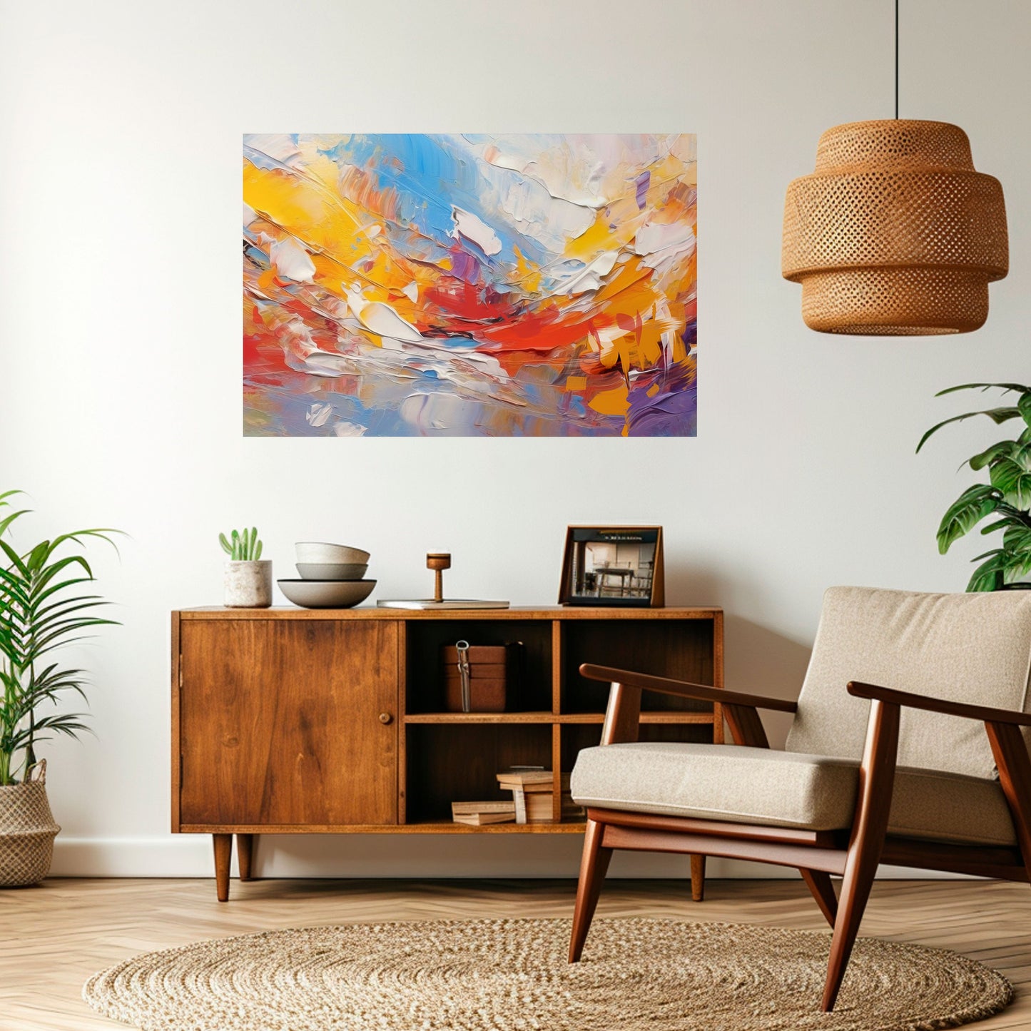 Poster orizzontale staccabile e attaccabile COLORFUL REVERIE