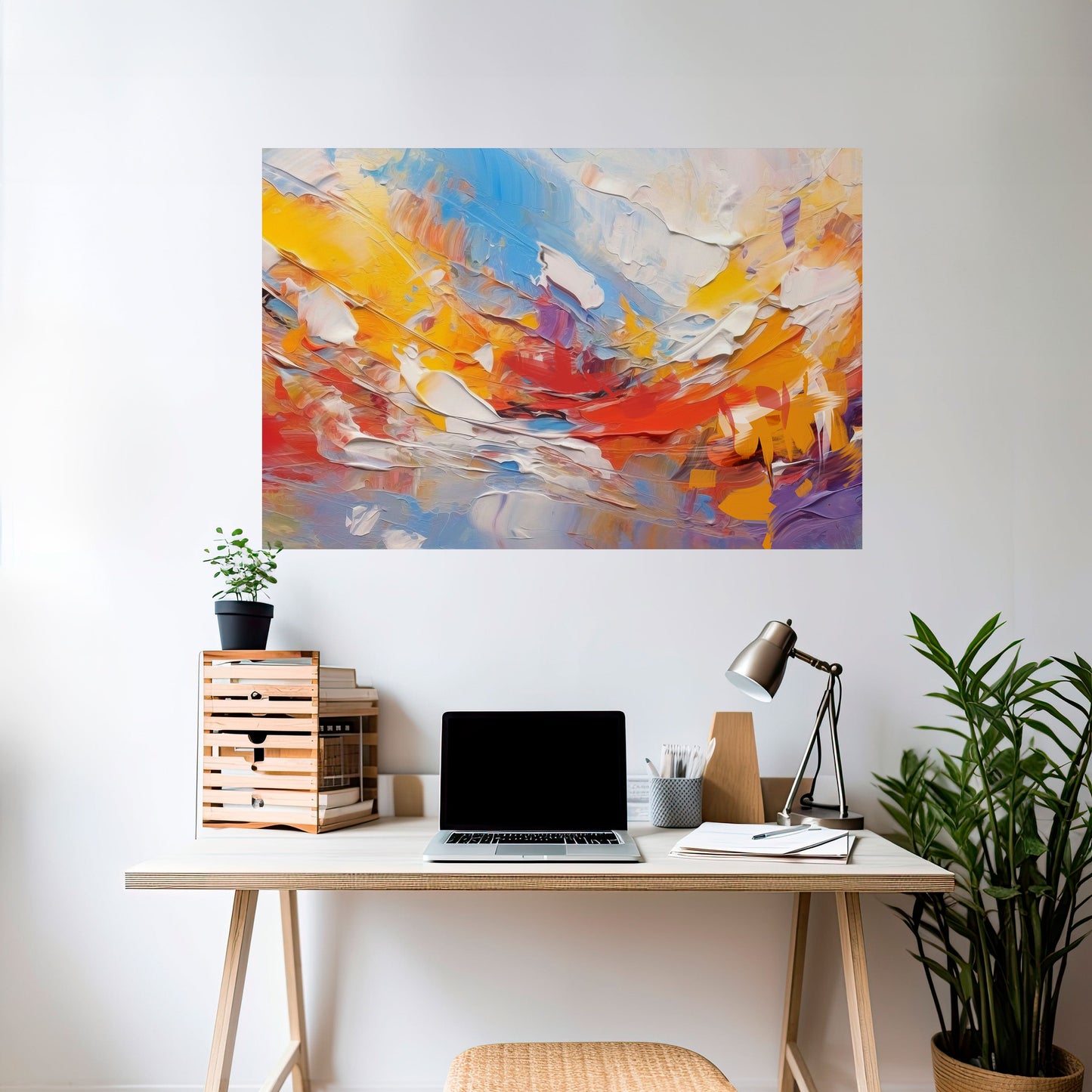 Poster orizzontale staccabile e attaccabile COLORFUL REVERIE