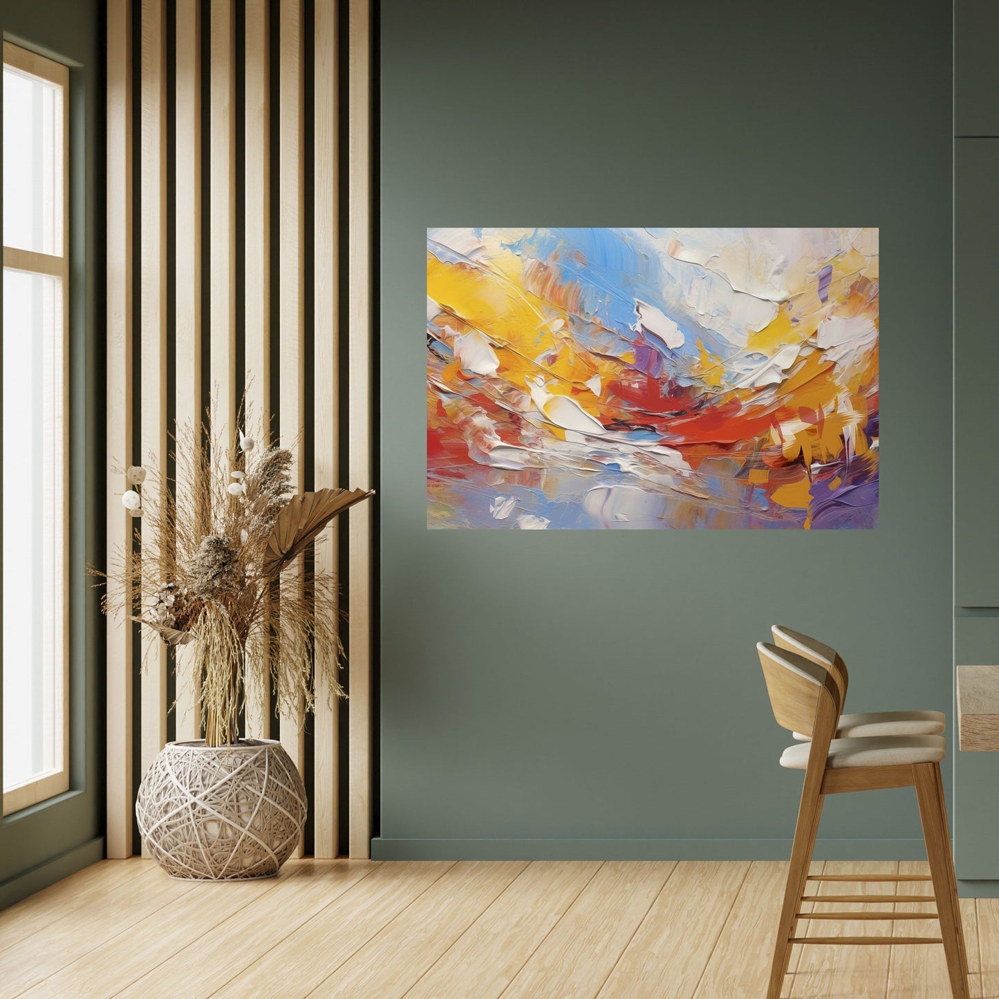 Poster orizzontale staccabile e attaccabile COLORFUL REVERIE