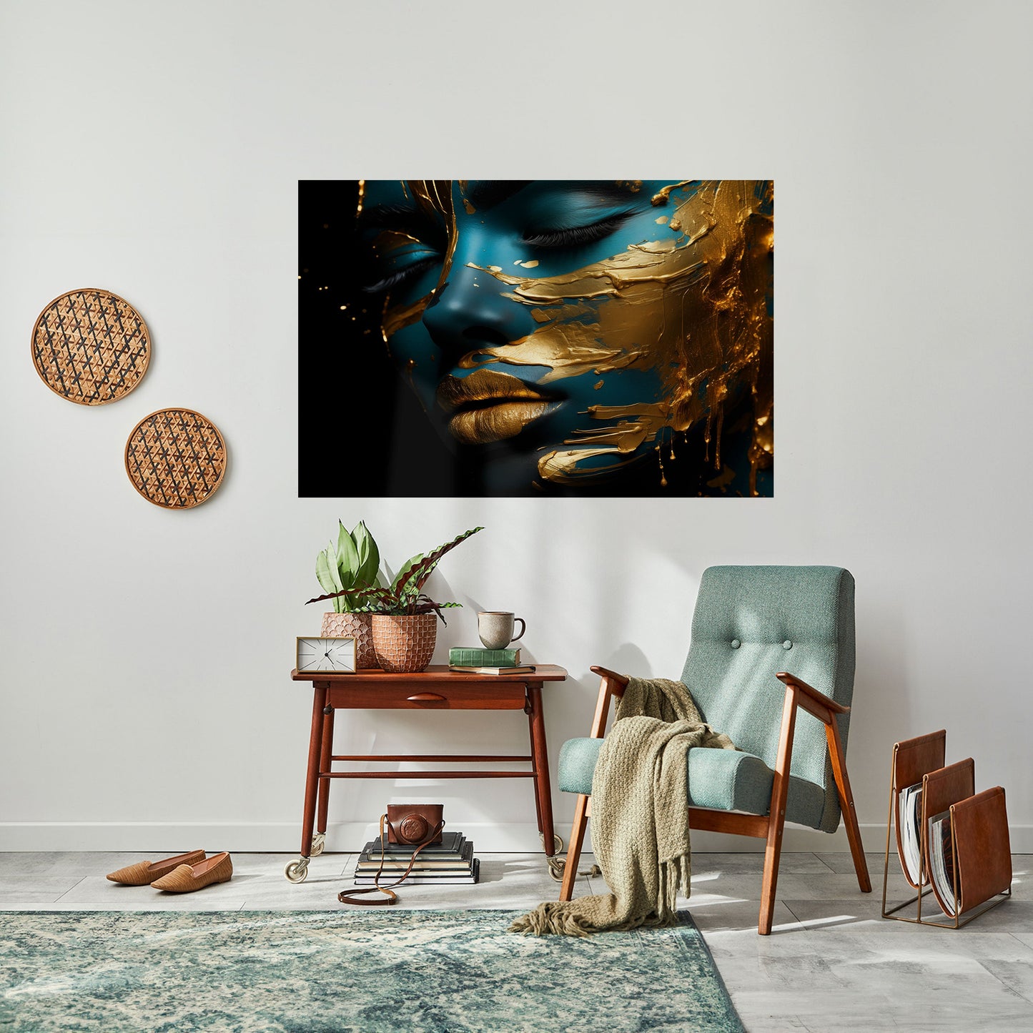 Poster orizzontale staccabile e attaccabile GLOWING ELEGANCE