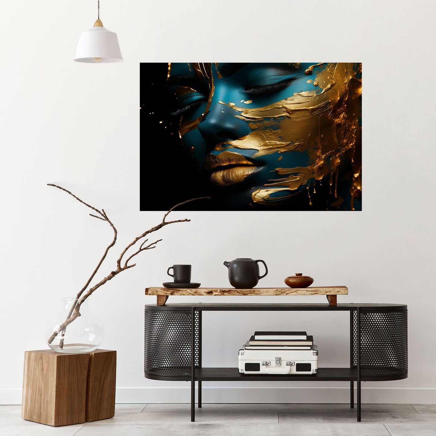 Poster orizzontale staccabile e attaccabile GLOWING ELEGANCE