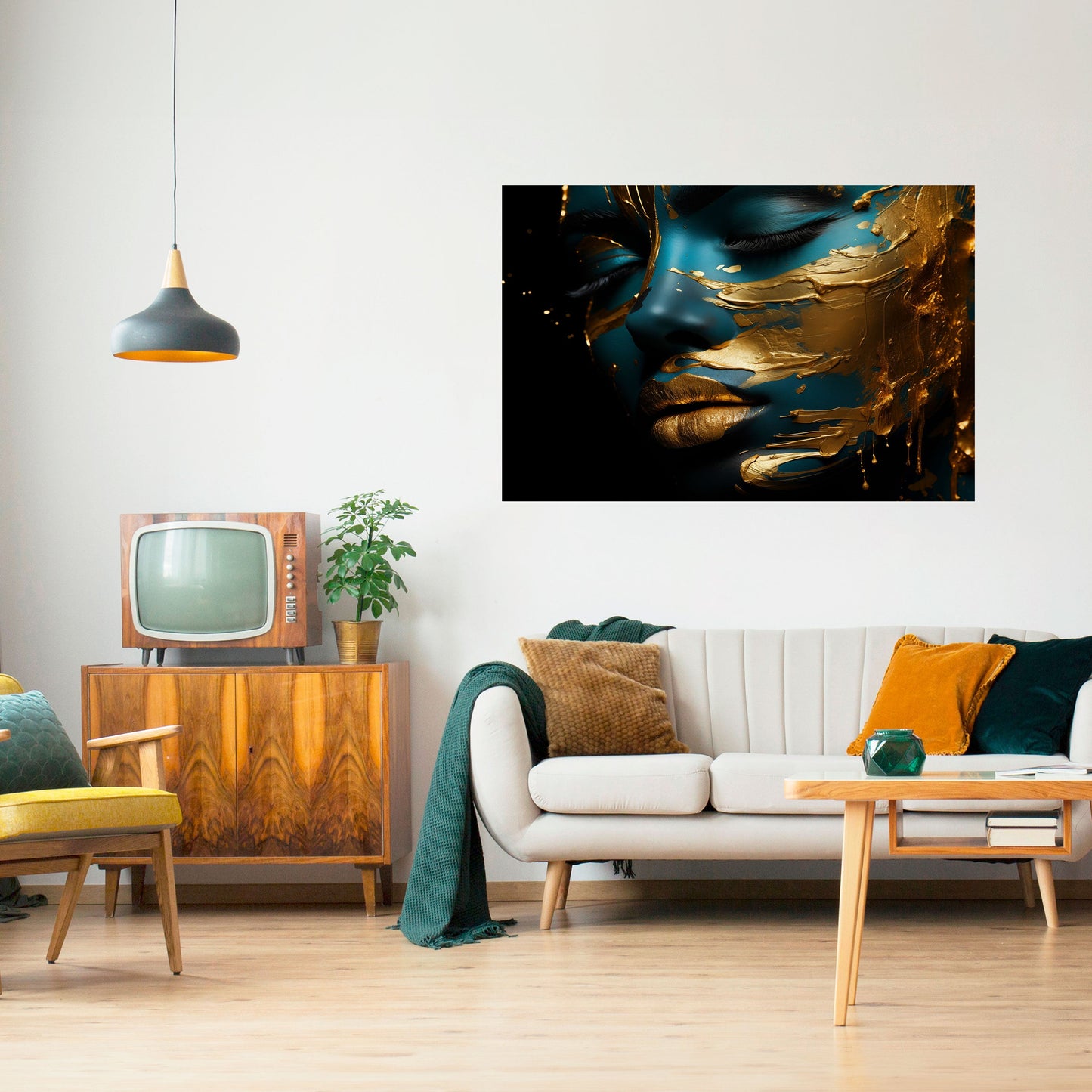 Poster orizzontale staccabile e attaccabile GLOWING ELEGANCE