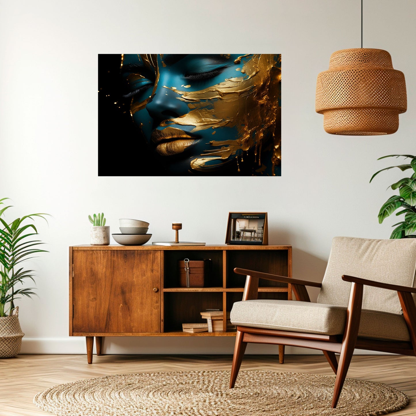 Poster orizzontale staccabile e attaccabile GLOWING ELEGANCE