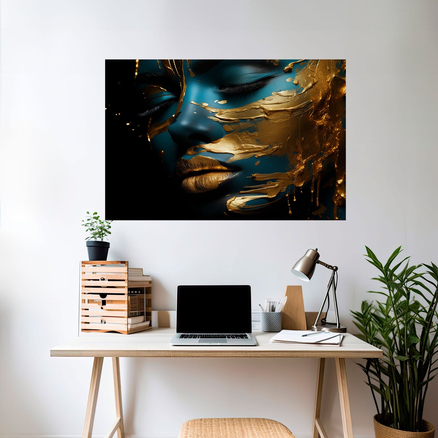 Poster orizzontale staccabile e attaccabile GLOWING ELEGANCE