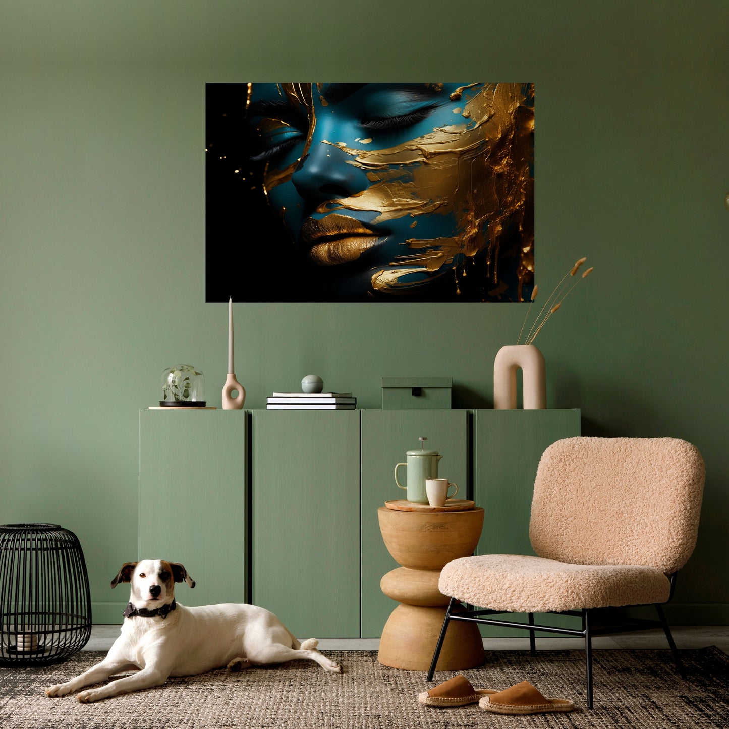 Poster orizzontale staccabile e attaccabile GLOWING ELEGANCE