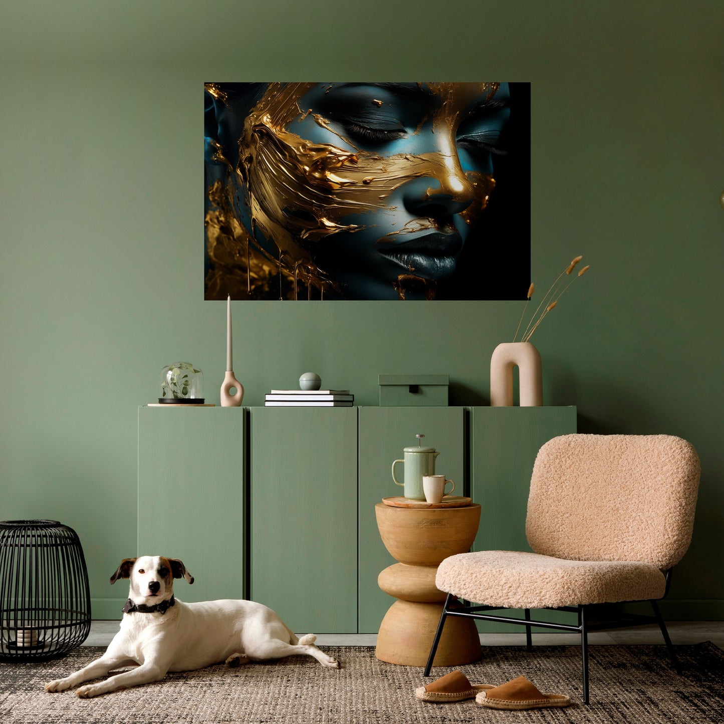 Poster orizzontale staccabile e attaccabile LUSTROUS BEAUTY