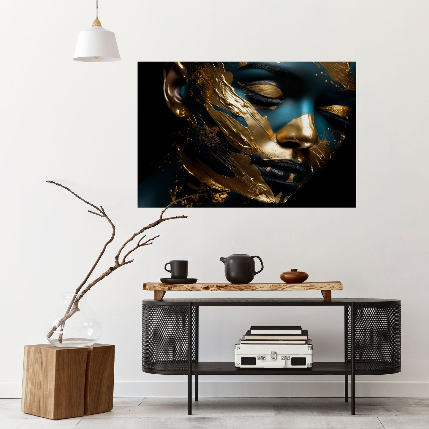 Poster orizzontale staccabile e attaccabile GILDED GRACE