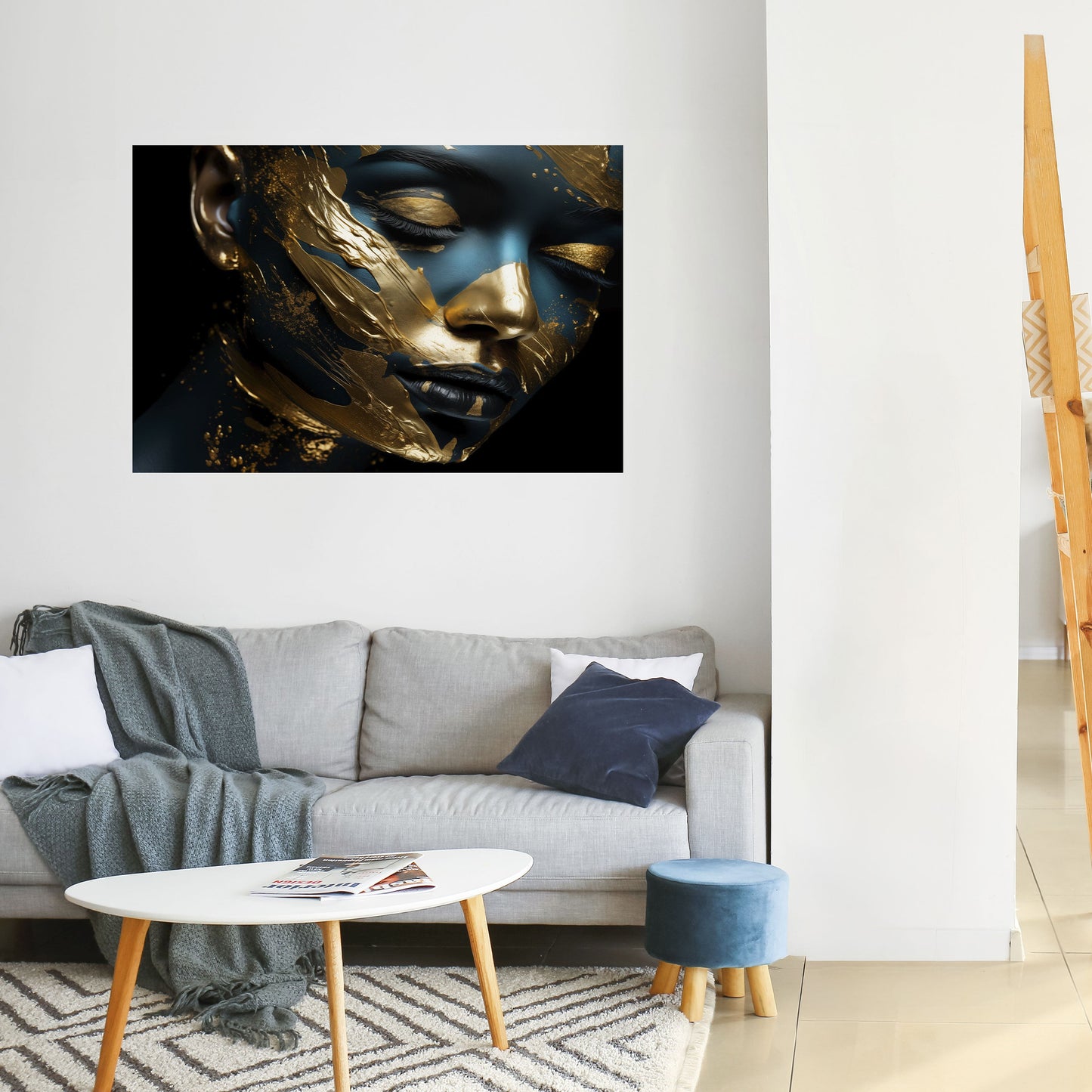 Poster orizzontale staccabile e attaccabile GILDED GRACE
