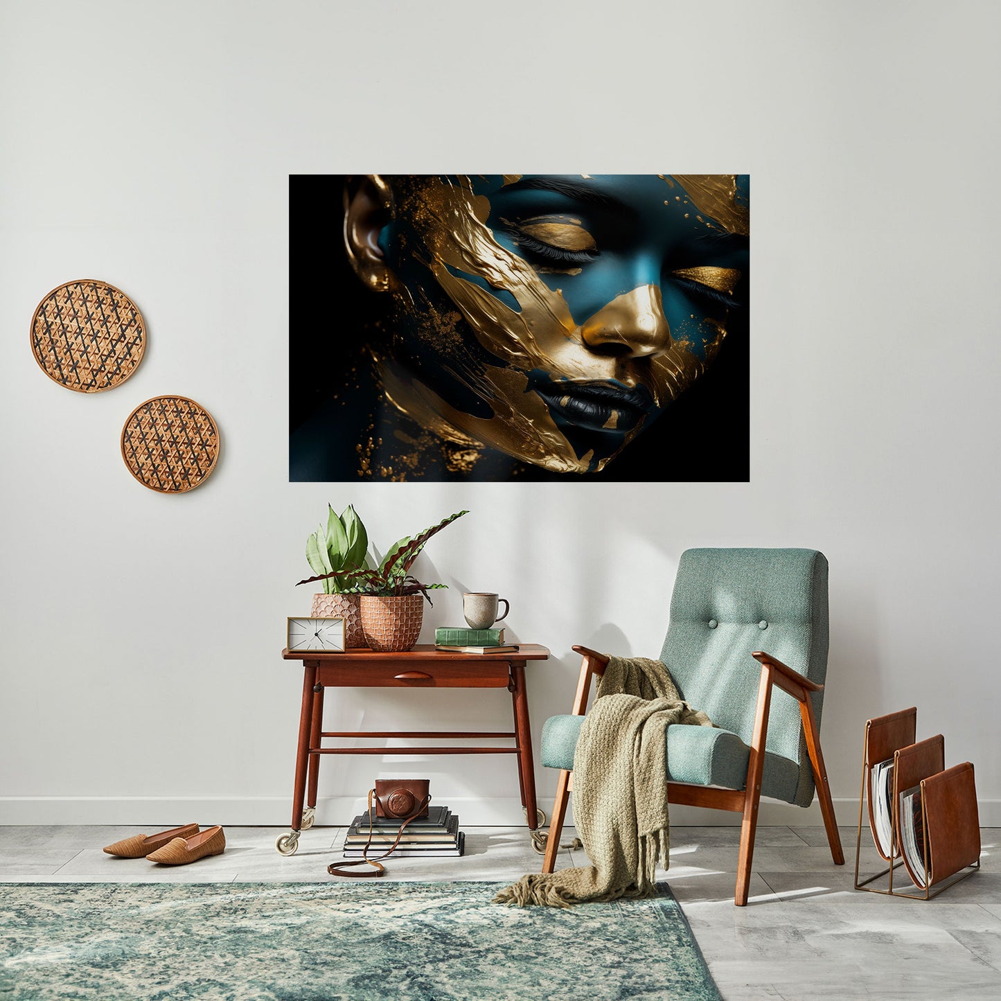 Poster orizzontale staccabile e attaccabile GILDED GRACE