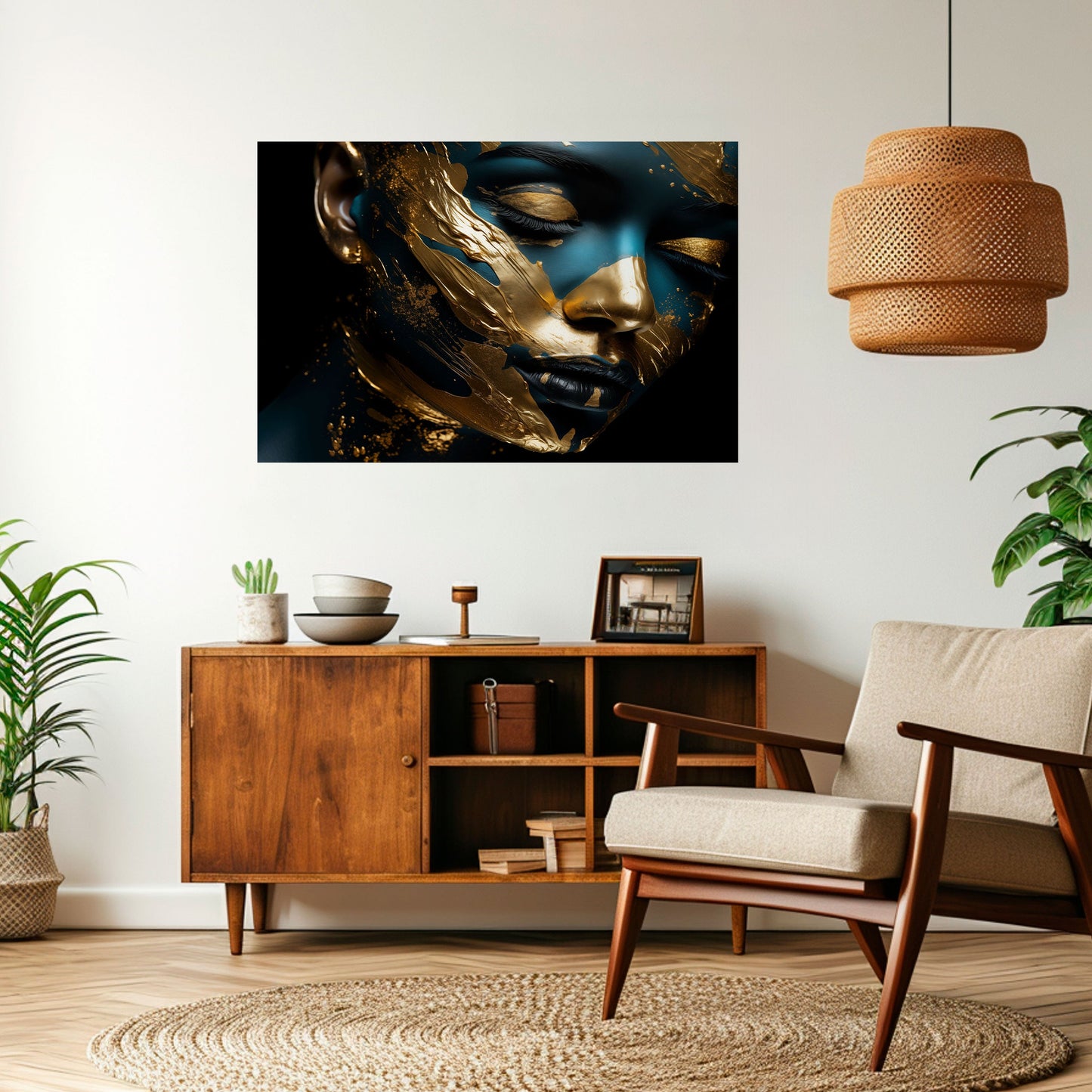 Poster orizzontale staccabile e attaccabile GILDED GRACE