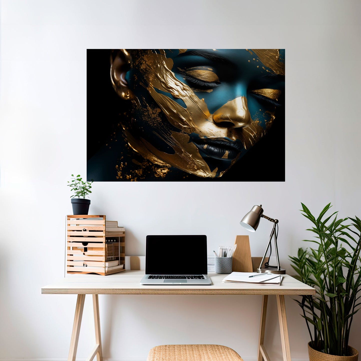 Poster orizzontale staccabile e attaccabile GILDED GRACE