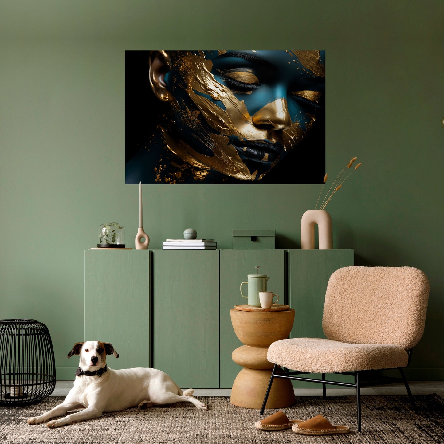 Poster orizzontale staccabile e attaccabile GILDED GRACE