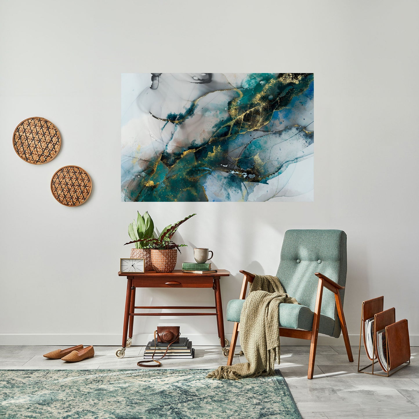 Poster orizzontale staccabile e attaccabile SERENE DRIFT